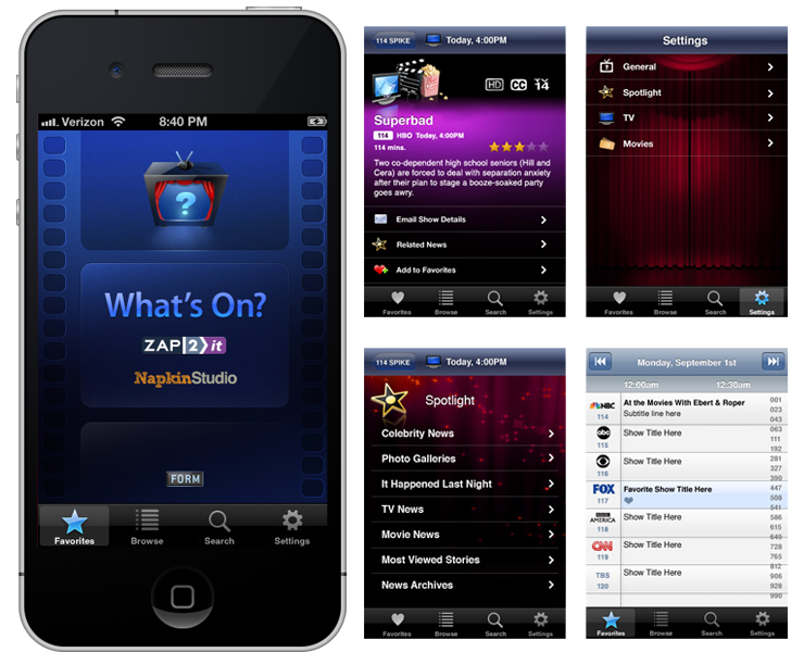 What's On TV iPhone App